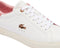 Lacoste Powercourt - Dames Sneakers - Lage sneakers - Wit/Roze - Maat 39