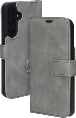 Mobiparts Galaxy A35 - Classic Wallet Case - Ruimte voor pasjes - Granite Grey (2024)