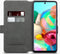 CaseBoutique Bookcase hoesje geschikt voor Samsung Galaxy A71 - Effen Grijs - Kunstleer