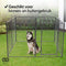 Infinity Goods Hondenren - Puppyren - 8 Panelen - 100 x 80 CM - Opvouwbaar - Met Deur - Staal -