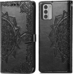iMoshion Hoesje Geschikt voor Nokia G42 Hoesje Met Pasjeshouder - iMoshion Mandala Bookcase - Zwart