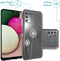 iMoshion Hoesje Geschikt voor Samsung Galaxy A03s Hoesje Siliconen - iMoshion Design hoesje - Wit / Transparant / Dandelion