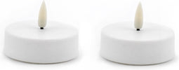 led XL waxinelicht wit - 2 stuks