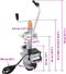 vidaXL - Neuswiel - gemotoriseerd - 12 - V - 350 - W - aluminium