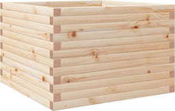 vidaXL - Plantenbak - 70x70x46 - cm - massief - grenenhout