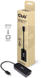 Club 3D CAC-1520 - USB 3.2 Gen1 Type C naar RJ45 2.5Gbps Ethernet Adapter - Zwart