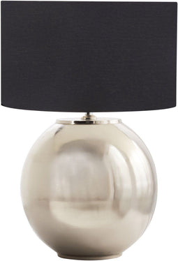 SOBRAMATI - Tafellamp - Zilver - Katoen/Linnen/Mangohout