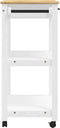 vidaXL - Keukentrolley - MONZA - 84x40x90 - cm - massief - grenenhout