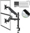 Maclean MC-136 - Monitorhouder voor 2 monitoren - 17-32 inch - tot 10kg - Gasveren - Zwart