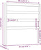 vidaXL - Dressoirs - 2 - st - 40x35x80 - cm - massief - grenenhout