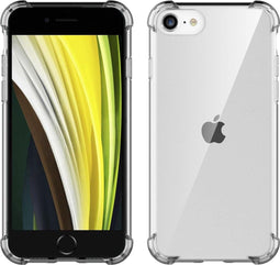 iMoshion Hoesje Geschikt voor iPhone SE (2022) / SE (2020) / 8 / 7 Hoesje Siliconen - iMoshion Shockproof Case - Grijs