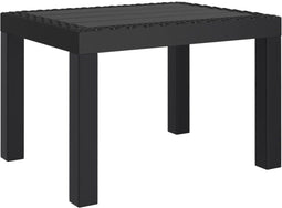 vidaXL - Tuintafel - 59x47x40 - cm - PP - antracietkleurig