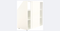 VDD Witte schuine wand kast 100×100×50 cm - compacte opbergkast - schuifdeuren - ruimtebesparend