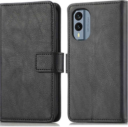 iMoshion Hoesje Geschikt voor Nokia X30 Hoesje Met Pasjeshouder - iMoshion Luxe Bookcase - Zwart