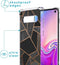 iMoshion Hoesje Geschikt voor Samsung Galaxy S10 Plus Hoesje Met Koord - iMoshion Design Hoesje met Koord - Zwart / Meerkleurig / Goud / Black Graphic