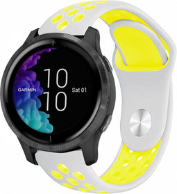 iMoshion Bandje Geschikt voor Garmin Vivoactive 3 / Venu / Forerunner 245 - iMoshion Siliconen sport bandje - Geel