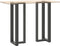 vidaXL - Bartafelpoten - 2 - st - T-vormig - 50x35x(110-111) - cm - staal - antraciet