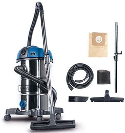Scheppach NTS30 Premium - Nat/Droog Stofzuiger - 30L Roestvrijstalen Container - 1300W Motor