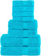 vidaXL - 8-delige - Handdoekenset - SOLUND - 600 - g/m² - turquoise