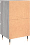 vidaXL - Nachtkastje - 40x35x69 - cm - bewerkt - hout - grijs - sonoma - eikenkleurig