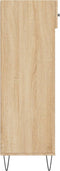 vidaXL - Schoenenkast - 60x35x105 - cm - bewerkt - hout - sonoma - eikenkleurig