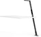 Luctra Flex Design vloerlamp LED dimbaar, oplaadbare batterij voor 25 uur runtime, draagbaar, 923123, aluminium