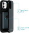iMoshion Hoesje Geschikt voor iPhone 12 Mini Hoesje Met Pasjeshouder - iMoshion Backcover met pashouder - Zwart