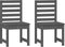 vidaXL - Tuinstoelen - 2 - st - 50x48x91,5 - cm - massief - grenenhout - grijs