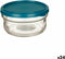 Ronde Lunchtrommel met Deksel Groen Polypropyleen 415 ml 12 x 6 x 12 cm (24 Stuks)
