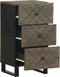 vidaXL - Dressoir - 40x33x75 - cm - massief - mangohout - zwart
