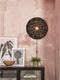 GOOD&MOJO Wandlamp Tanami - Rotan Zwart - Ø55cm - Binnen Modern
