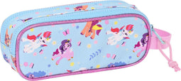 Pennenetui met 2 vakken My Little Pony Wild & free Blauw Roze 21 x 8 x 6 cm