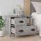 vidaXL - Nachtkastje - 60x39x45 - cm - grijs - sonoma - eikenkleurig