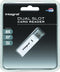 INCRSDMSD - SD/MicroSD Card Reader - USB 2.0 - Wit