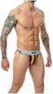 MOB EROTICWEAR - ORANGE-BLACK SPORTS JOCKSTICK L