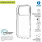 Muvit for Change iPhone 17 Pro - Telefoonhoes - Bescherming tegen krassen - Transparant