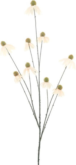 Kunstbloem echinacae cream, 123 cm