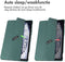 imoshion Tablet Hoes - Geschikt voor Samsung Galaxy Tab A9 Plus - Trifold Hardcase Bookcase - Groen