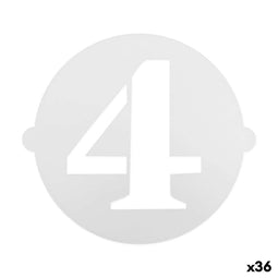 Taartsjabloon Algon 25 cm Cijfer 4 (36 Stuks)