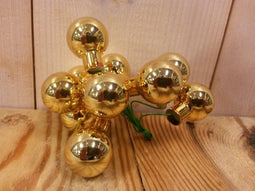 Kerstballetjes goud glas