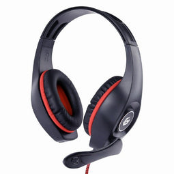 Gembird GHS-05-R - Gaming Headset - Draaibare microfoon - Rood Zwart