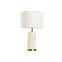 Bureaulamp Home ESPRIT Wit Beige Gouden 50 W 220 V