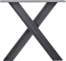 WOOOD Tablo Industrial X-poot 1 stuks - Metaal - Zwart - 72x79x10