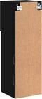 vidaXL - Tv-meubels - met - LED-verlichting - 2 - st - 30,5x30x90 - cm - zwart