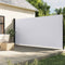vidaXL - Windscherm - uittrekbaar - 220x500 - cm - wit