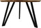 Tafel Fishbone Rond - ø140X76 - Naturel/zwart - Eiken/metaal