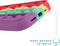 iMoshion Hoesje Geschikt voor iPhone 12 Pro / 12 Hoesje Siliconen - iMoshion Pop It Fidget Toy - Pop It hoesje - Rainbow