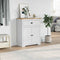 vidaXL - Gangkast - BODO - 80x35x90 - cm - wit - en - bruin