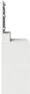 vidaXL - Witte - Kaptafel - met - LED-verlichting - - - 100x41x135 - cm