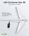 Goobay LED 3D Christmas star, Ø 56 cm, 4.5 V outdoor transformer - outdoor star with timer and 18 po